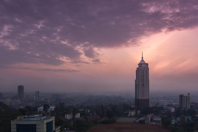 Nairobi city skyline Kenya